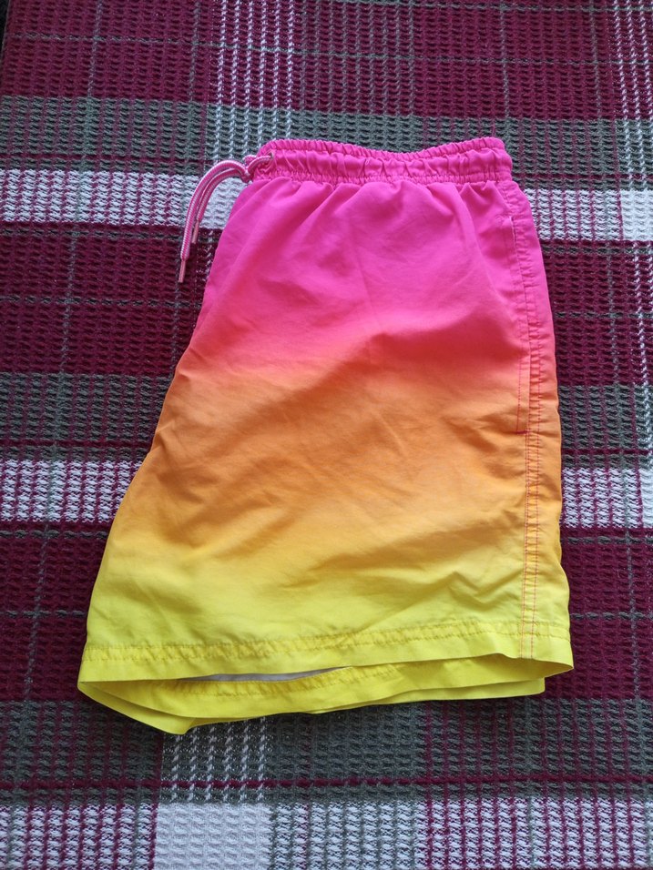 Erkek Çok Renkli Mini Batik Yüzme şortu - Görsel 3