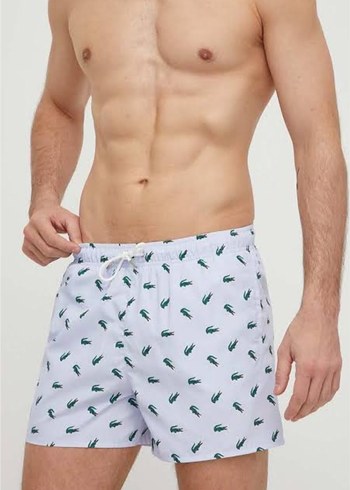 Beyaz Belden Bağlamalı Mini Erkek Mayo - Görsel 2