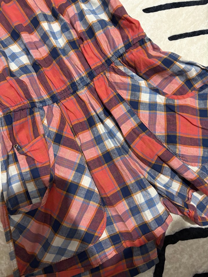 Kareli Askılı Midi Tulum - Görsel 2