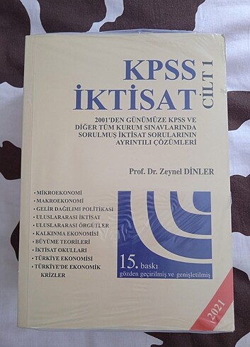  KPSS iktisat Zeynel Dinler