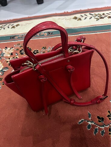 Zara Mini Kırmızı Çanta