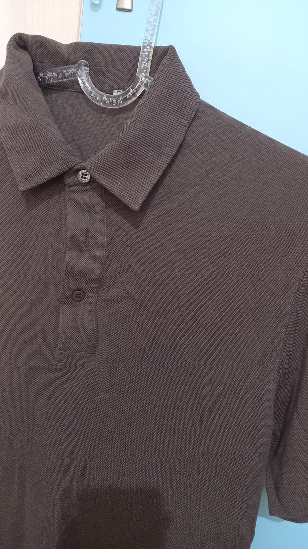 Erkek kahverengi Kısa Kollu Polo Tişört - Görsel 2