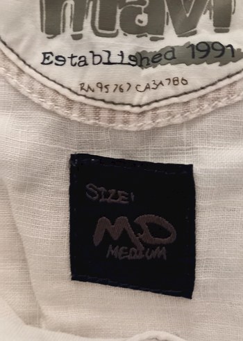 mavi marka keten erkek gömlek - Görsel 2