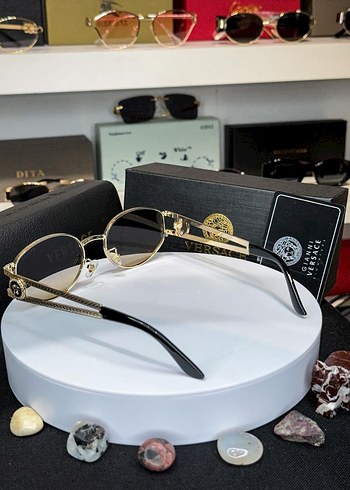 Parlak Altın Modern Klasik Kadın Güneş Gözlüğü - Görsel 6