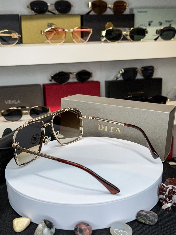DITA Kahverengi Klasik  Güneş Gözlüğü - Görsel 2