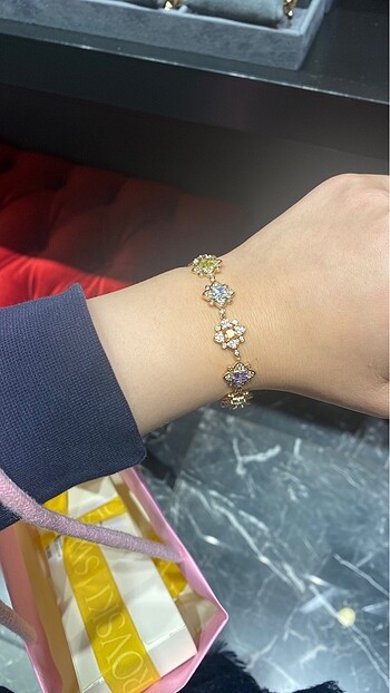 swarovski ALTIN KAPLAMA BİLEKLİK