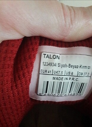 41 Beden 41 numara Erkek bilekli spor ayakkabı 