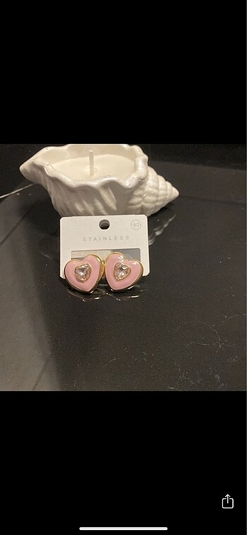 Accessorize Pembe Çelik küpe