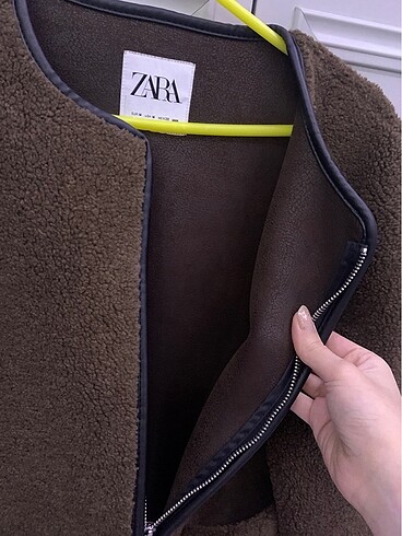 Zara Zara kahverengi kürk mont