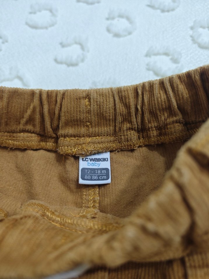 Erkek Çocuk Süet Düğmeli Rahat Pantolon - Görsel 3