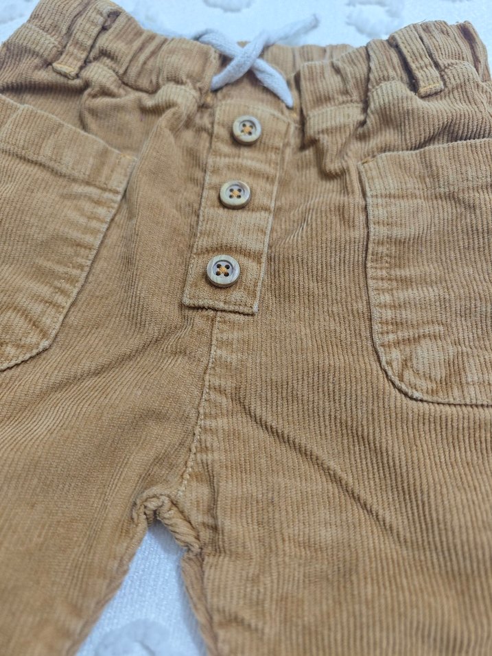 Erkek Çocuk Süet Düğmeli Rahat Pantolon - Görsel 2