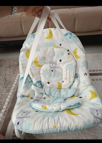 Pastel Desenli Mavi Çocuk Oturak Minderi - Görsel 2