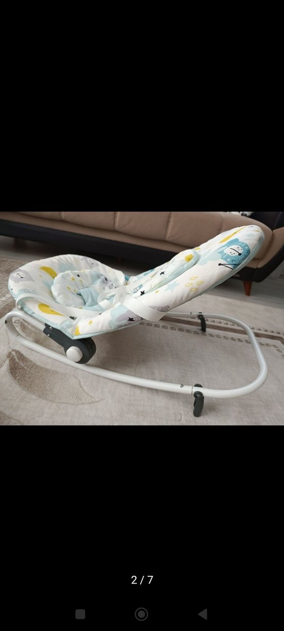 Pastel Desenli Mavi Çocuk Oturak Minderi - Görsel 4