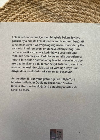 Toni Morrison - Sevilen Roman