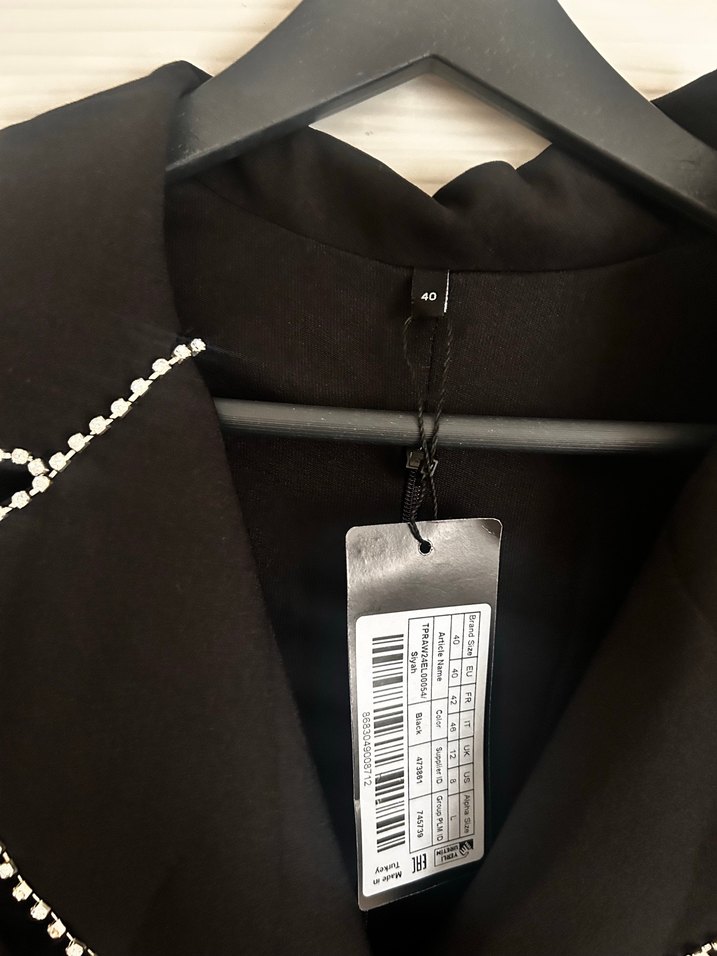 Taşlı , bel dekolteli Siyah normal boy  Kadın Elbise - Görsel 5