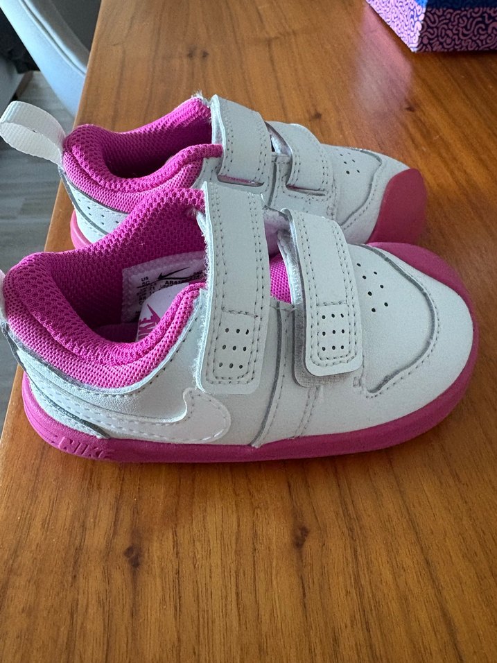 Kız Çocuk Pembe Cırt Cırtlı Spor Ayakkabı - Görsel 2