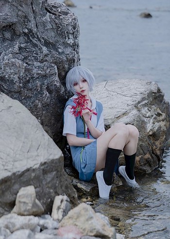 Evangelion Ayanami Rei Cosplay - Görsel 2