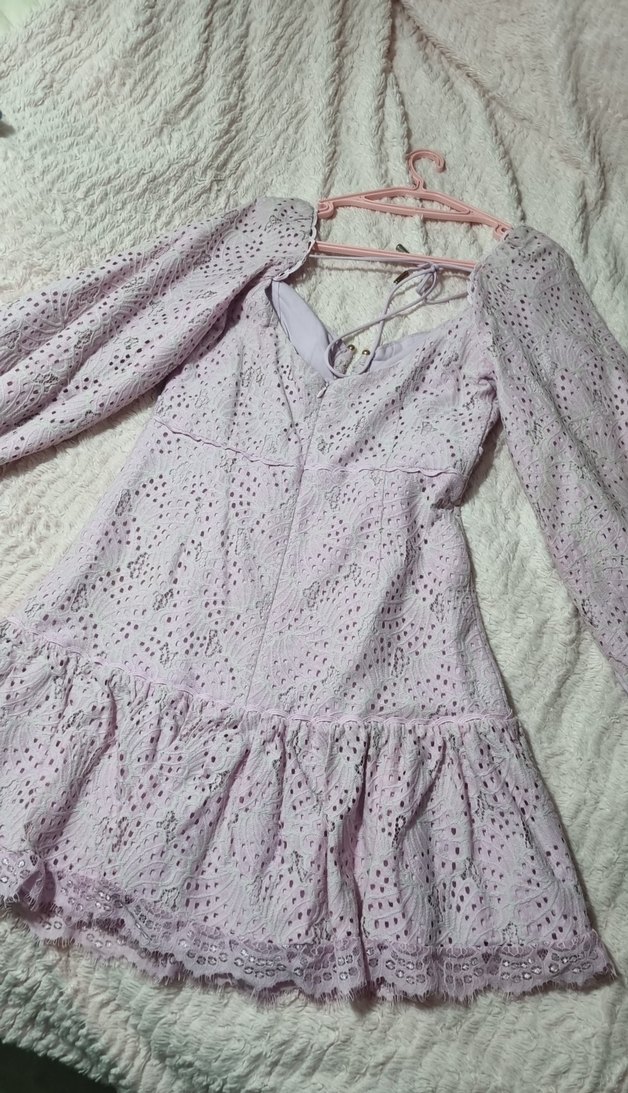 Dantel Detaylı Pembe Bohem Midi Elbise - Görsel 2