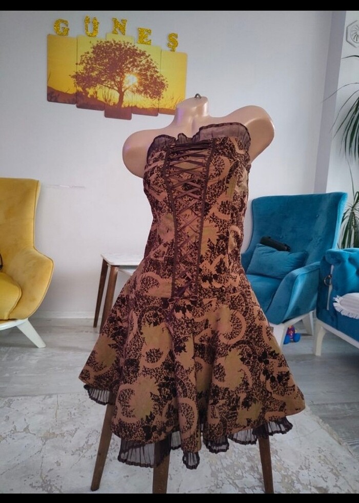 Vintage y2k fairycore Elbise - Görsel 4