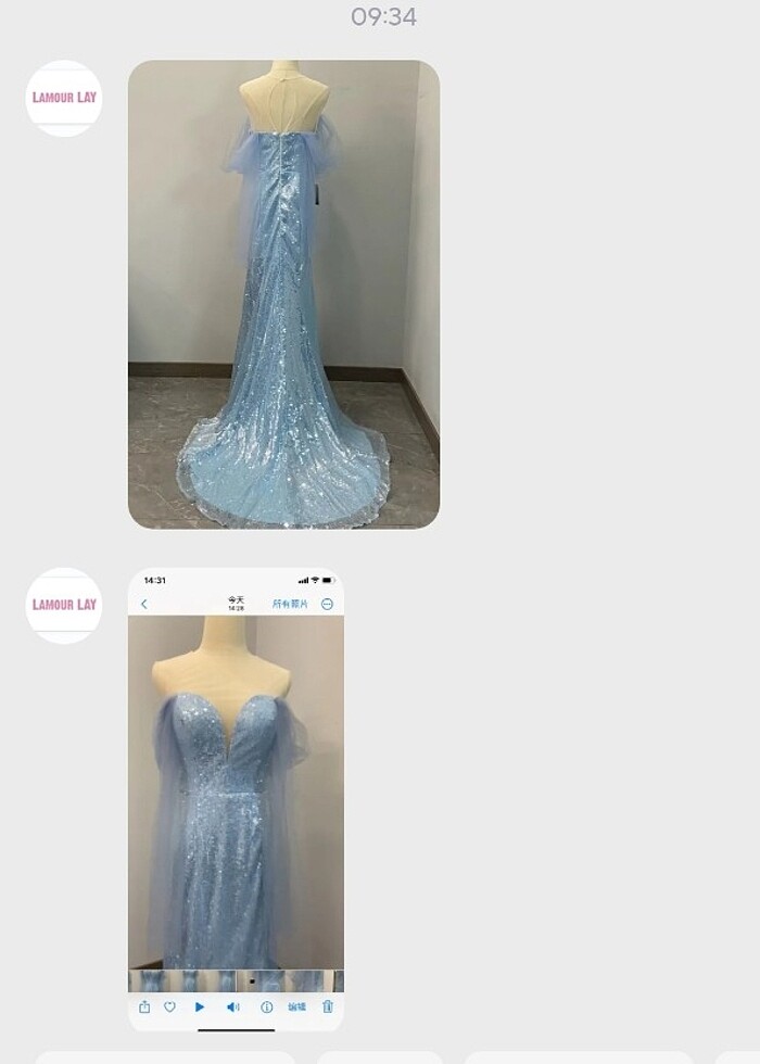 Abiye kuyruklu pullu elbise Elsa Frozen - Görsel 4