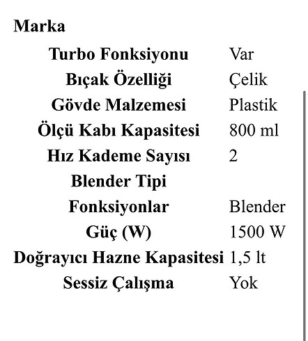 ARZUM BLENDER SETİ - Görsel 5