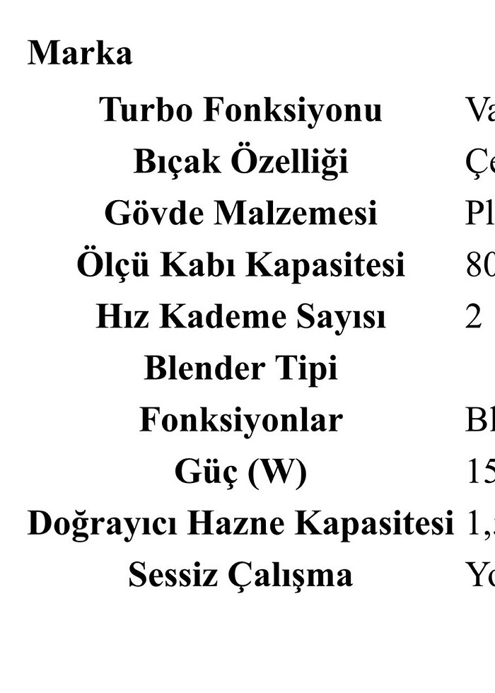 ARZUM BLENDER SETİ - Görsel 5