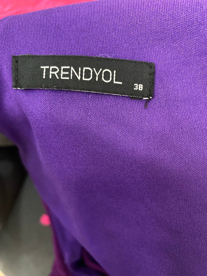 Mor Drapeli Kadın Uzun Tulum - Görsel 4