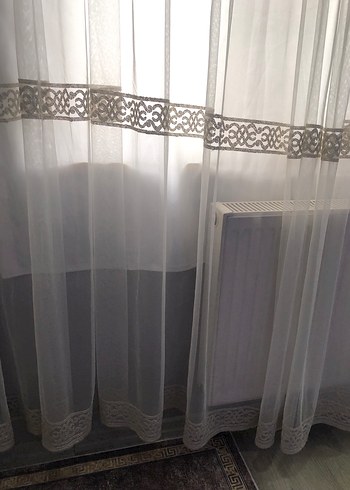 Modern Klasik Tül Perde eni 3 metre boy 270 - Görsel 5