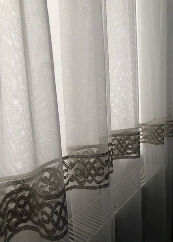 Modern Klasik Tül Perde eni 3 metre boy 270 - Görsel 4