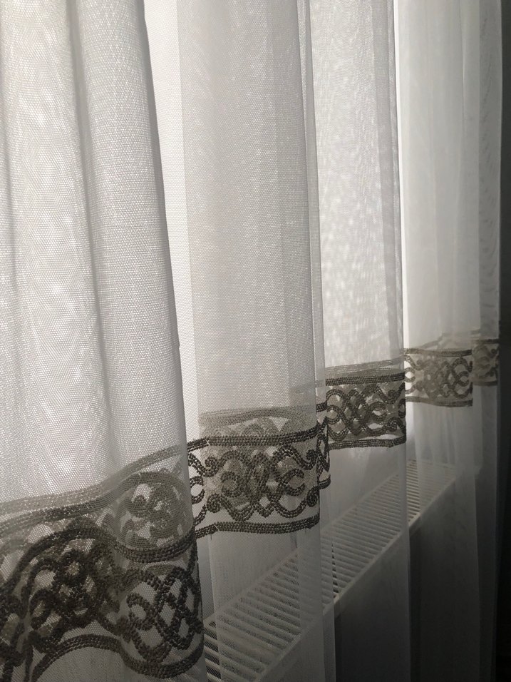 Modern Klasik Tül Perde eni 3 metre boy 270 - Görsel 4