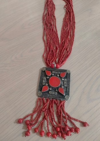 Vintage orjinal kum Mercan Kolye