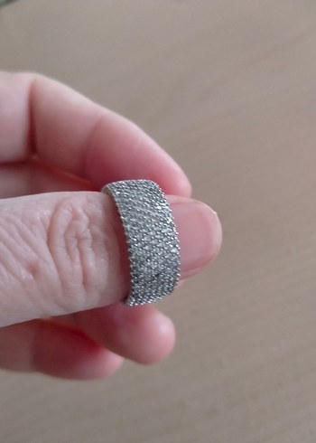 Gümüş tamtur yüzük - Görsel 3