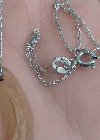 Gümüş Kehribar Kolye - Görsel 3