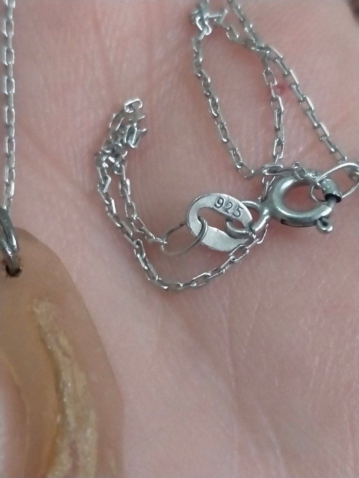 Gümüş Kehribar Kolye - Görsel 3