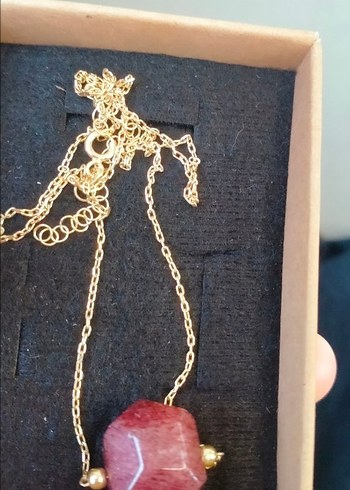 Gümüş Doğal Taş Kolye - Görsel 2