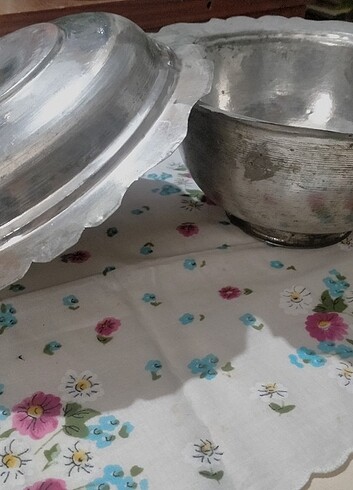 Beden gri Renk Antika bakır tas ve sahan