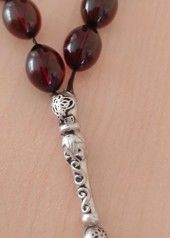 925 ayar gümüş imameli tesbih - Görsel 2