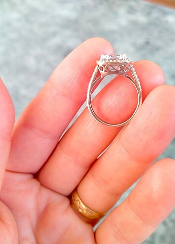 Gümüş  tektaş  yüzük  - Görsel 5
