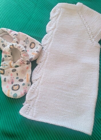 El örgüsü bebek yeleği - Görsel 5