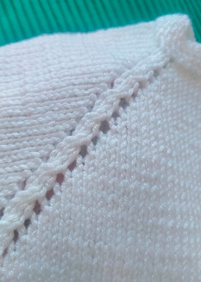 El örgüsü bebek yeleği  - Görsel 3