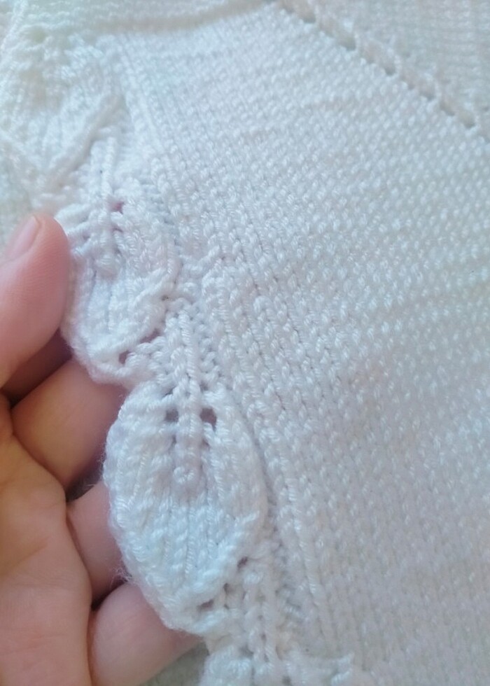 El örgüsü bebek yeleği  - Görsel 2