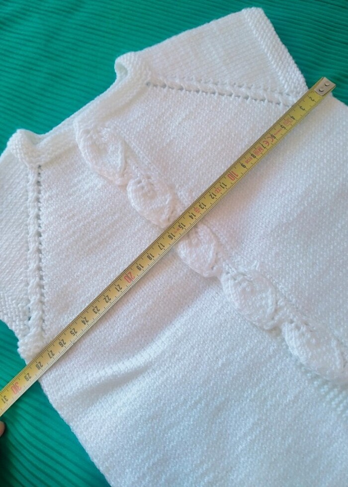 El örgüsü bebek yeleği  - Görsel 4