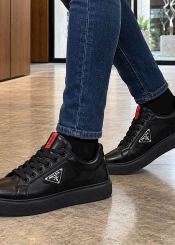 Diğer Siyah Deri Sneaker