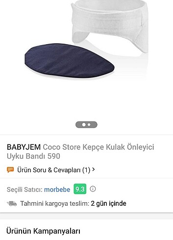 Bebek kepçe kulak önleyici 