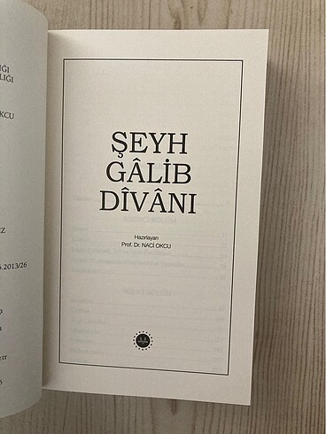 Şeyh Galip Divanı