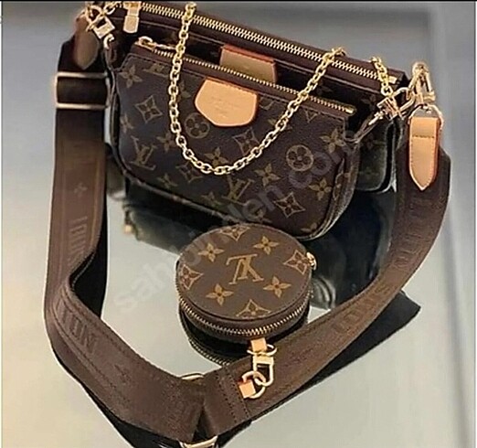 Louis Vuitton kadın omuz çanta cüzdanlı