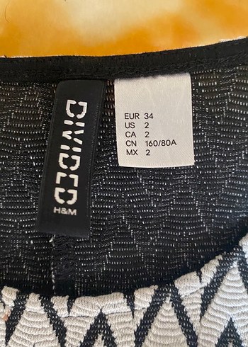 H&M Kısa Kollu Midi Elbise