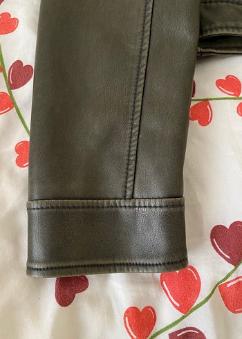 stradivarius deri ceket - Görsel 2