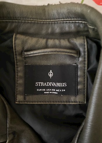 stradivarius deri ceket - Görsel 3