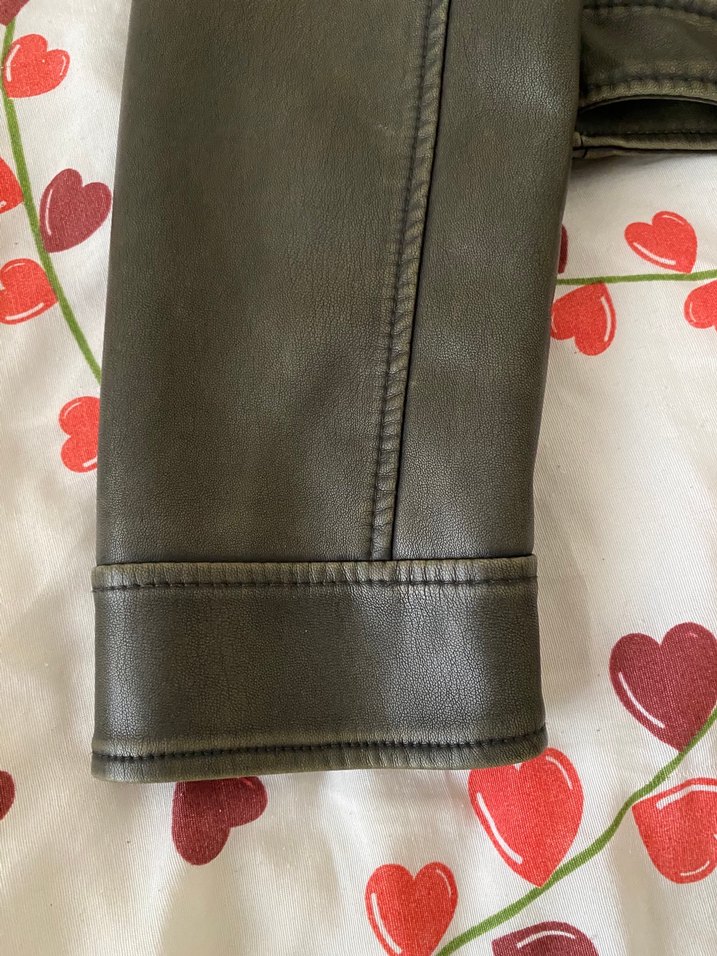 stradivarius deri ceket - Görsel 2